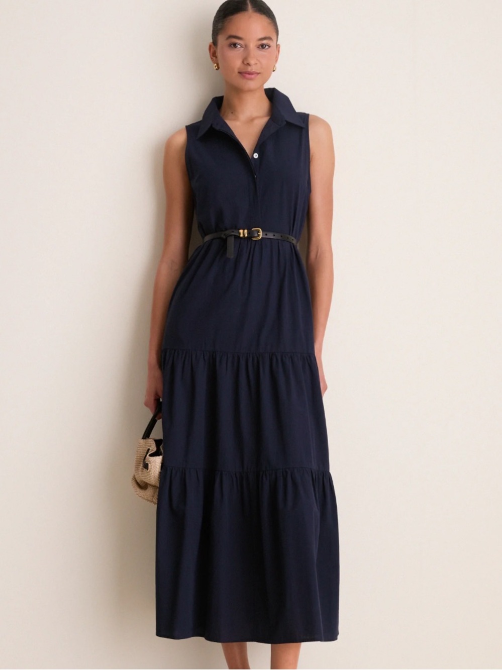 POMANDER PLACE Tiered Maxi Dress